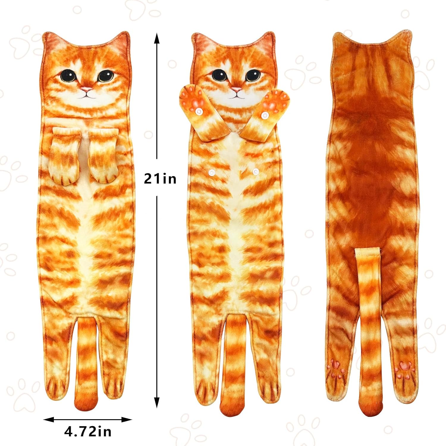 Size diagram: 21 inches long by 4.72 inches wide, front and back views