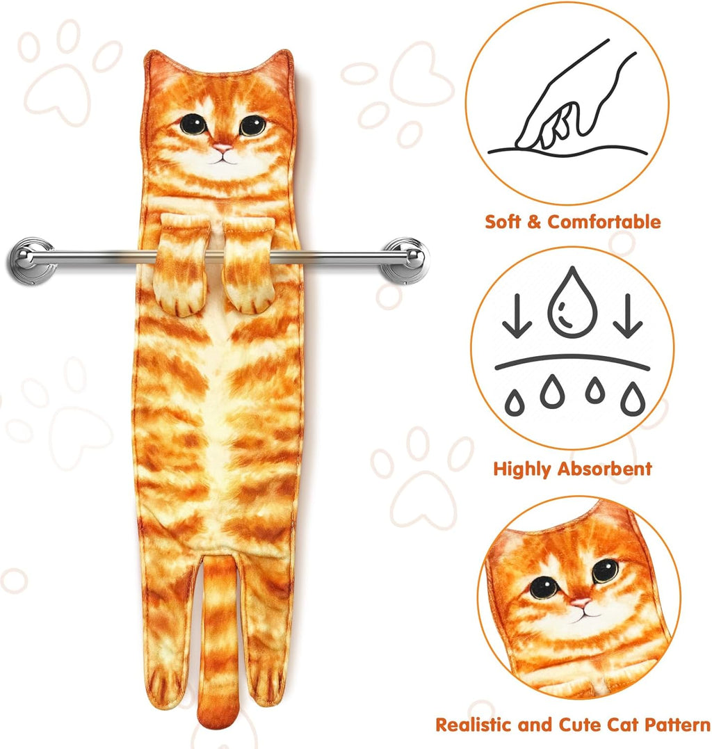 Features: soft and comfortable, highly absorbent, realistic cat pattern